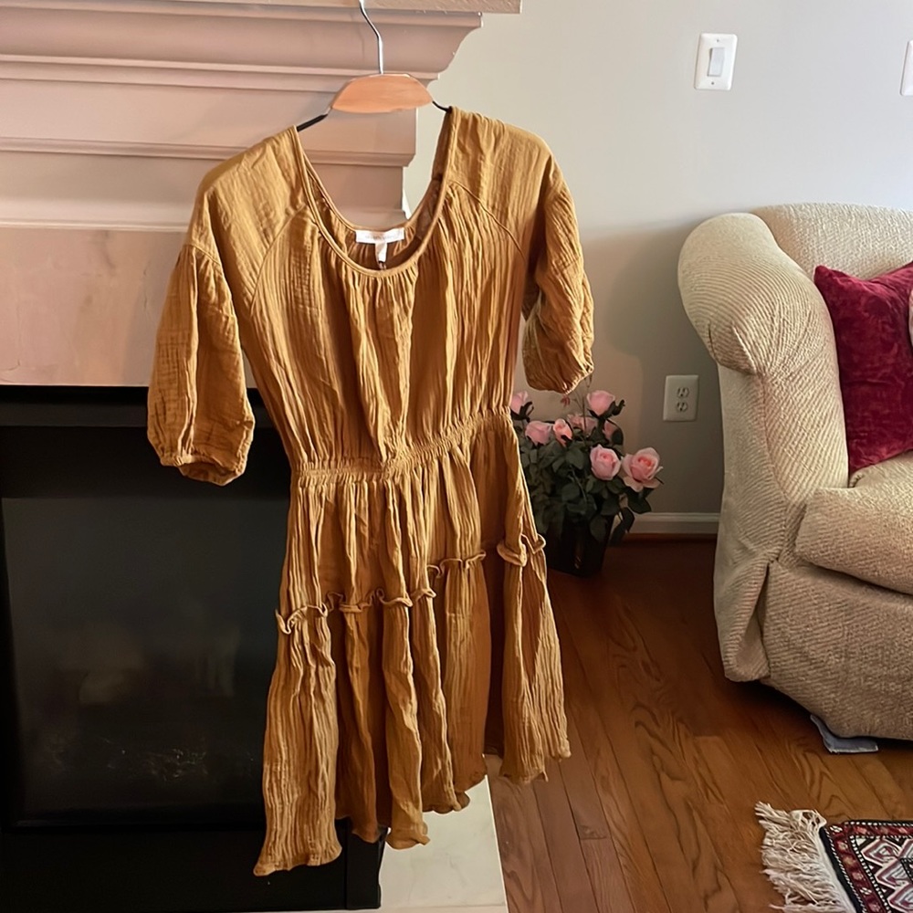 Ladies Yellow Spring Dress